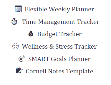 Student Worker Ultimate Bundle 6Templates